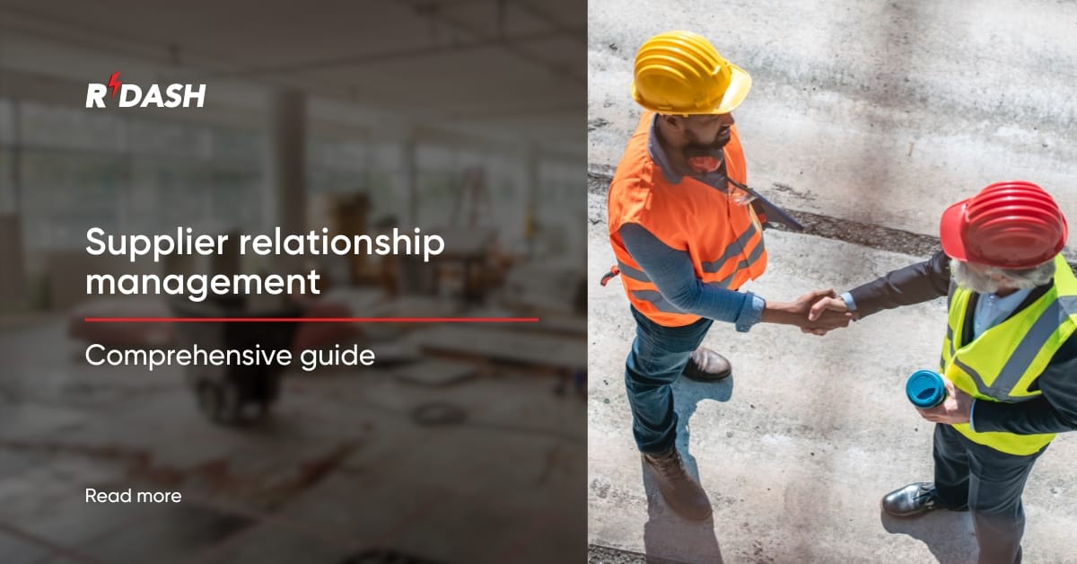 Supplier relationship management