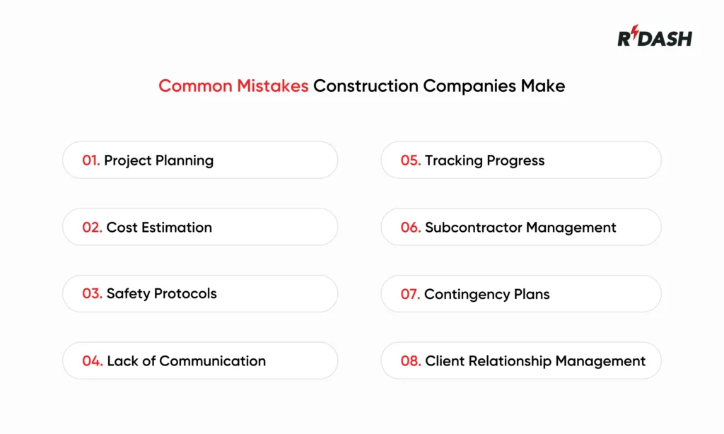 Mistakes Construction Companies Make